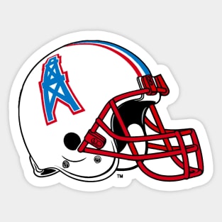 Defunct Teams Vintage Houston Oilers Satire Mark Sticker